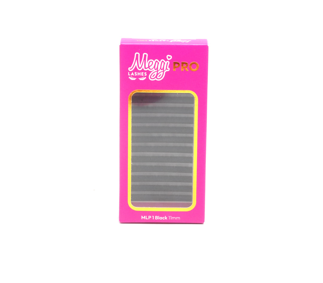 Black Single Length Classic Lashes - Meggi Lashes PRO