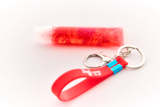 Meggilashes Limited Edition Candy Cane Lip Gloss Keychain